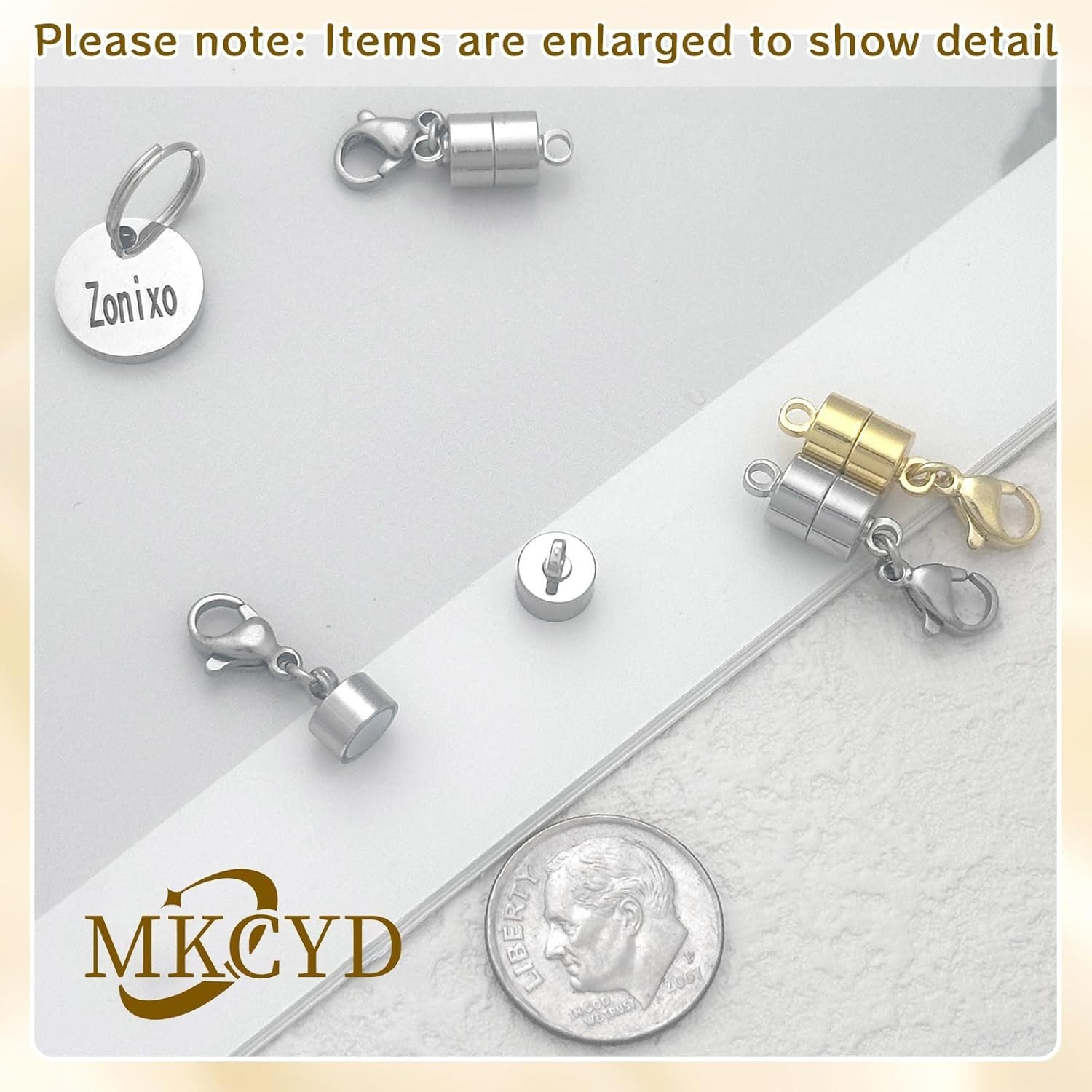 Magnetic Necklace Clasp Jewelry Clasps for Necklace Bracelet Extender 12pcs
