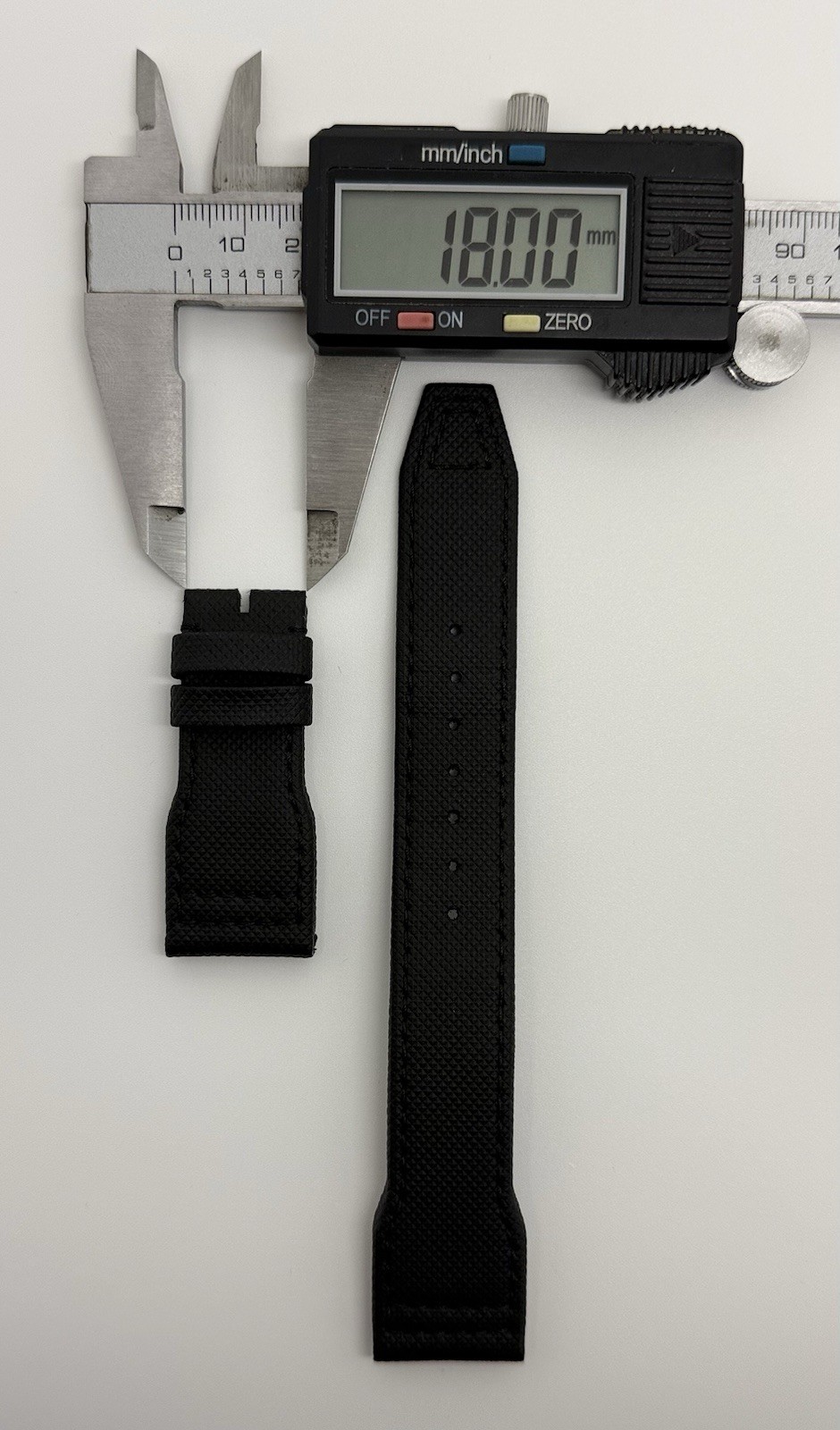 IWC 22mm x 18mm Black Calfskin Leather Watch Strap Band A51386 New Authentic OEM
