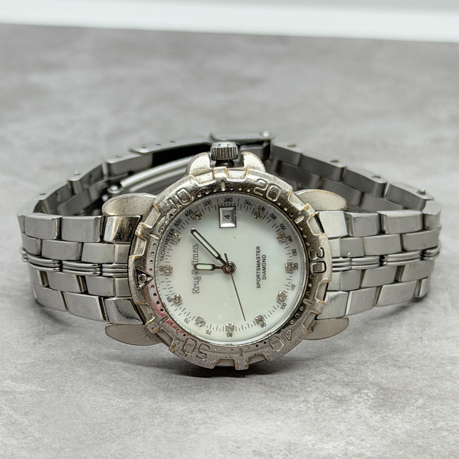 Krug Baumen Sportsmaster Diamond Ladies Watch – Mother of Pearl – New Battery
