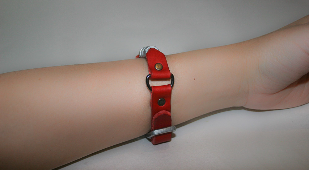 NEW DIESEL Brand 2 – ARIN Italian Vintage Black Yellow Red Leather Bracelet Cuff
