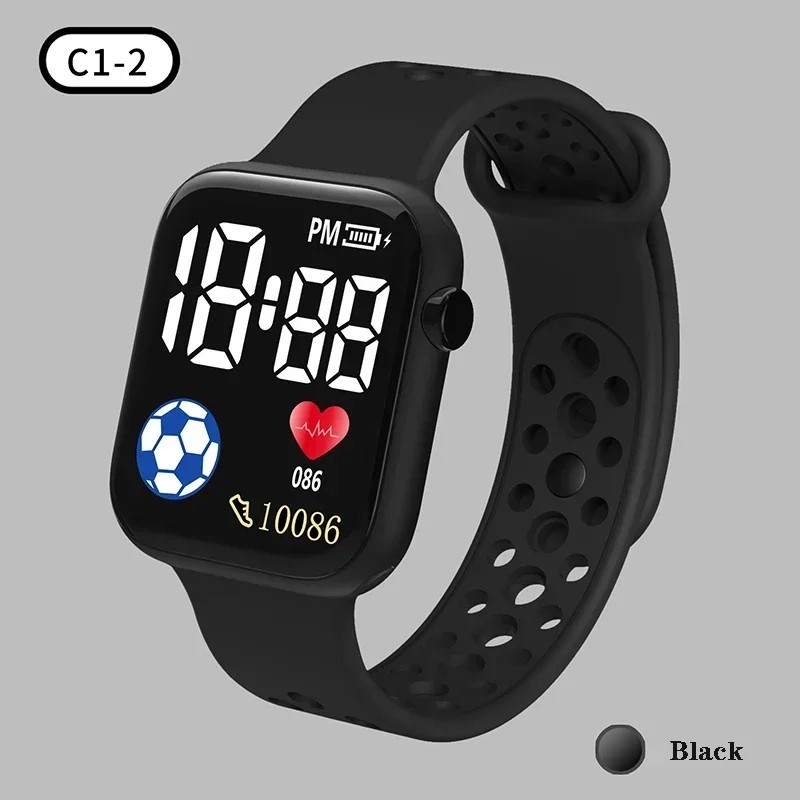 LED Digital Sport Watch Waterproof Wristwatch Men Women Boys Girls Kids Gift