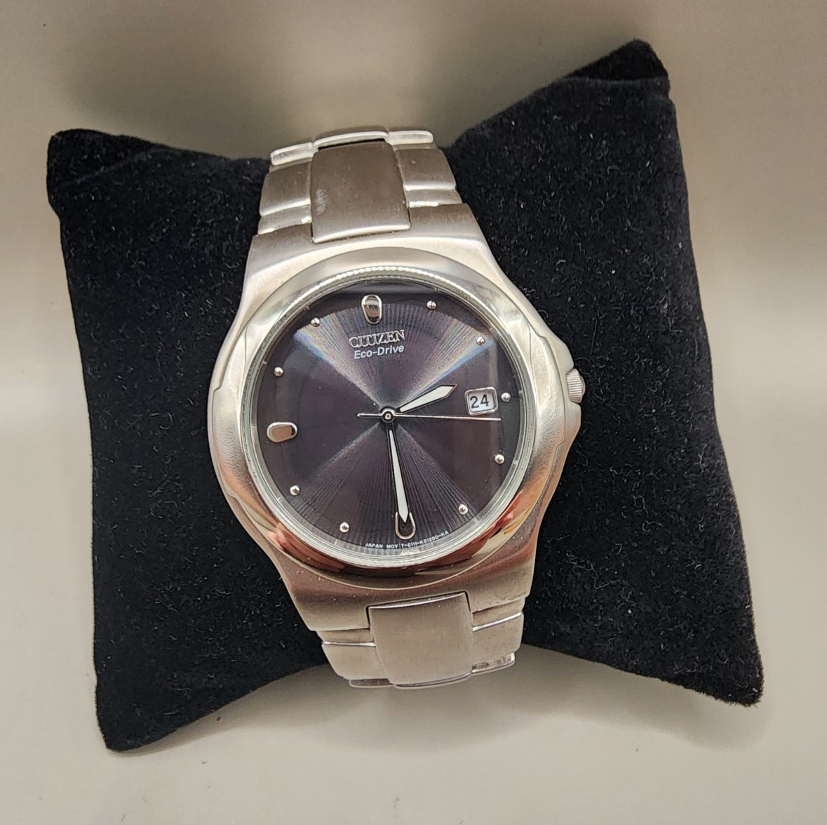 Citizen Eco-Drive Men’s Watch E111-K16750 Grey Dial Stainless Steel 38mm
