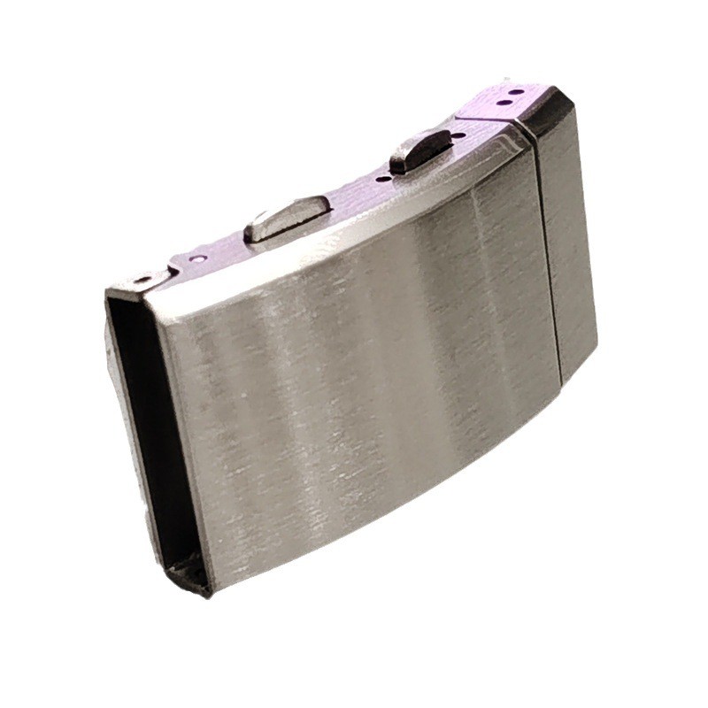 316L Solid Stainless Steel Folding Buckle Double-push Butterfly Clasp 18/20/22mm