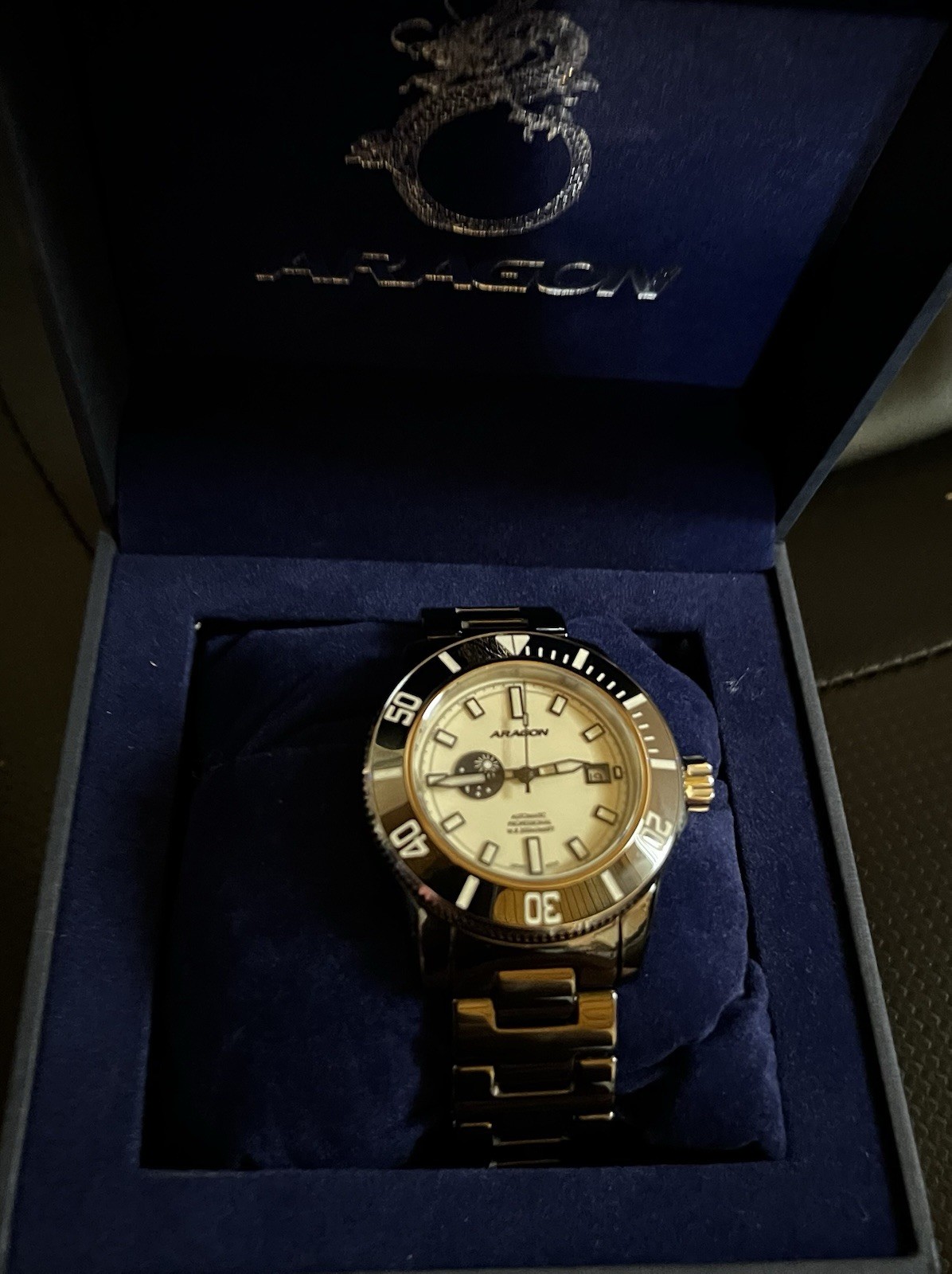 Aragon Hercules Ceramic Sun And Moon Diver Automatic 44mm Case