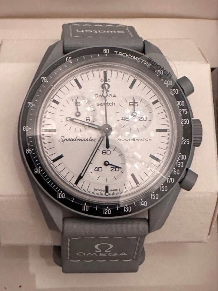 Swatch x OMEGA BIOCERAMIC MoonSwatch 1965 Gray White SO33M106 NEW Authentic