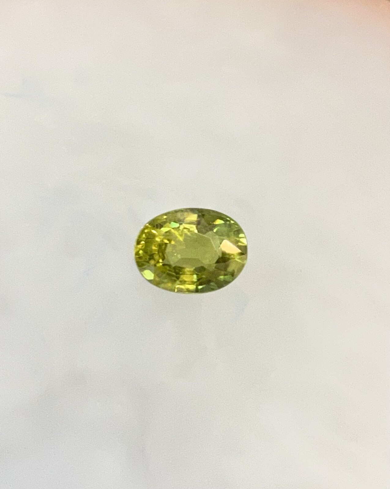 1.88CTS Green Sapphire very good cut, Oval shape