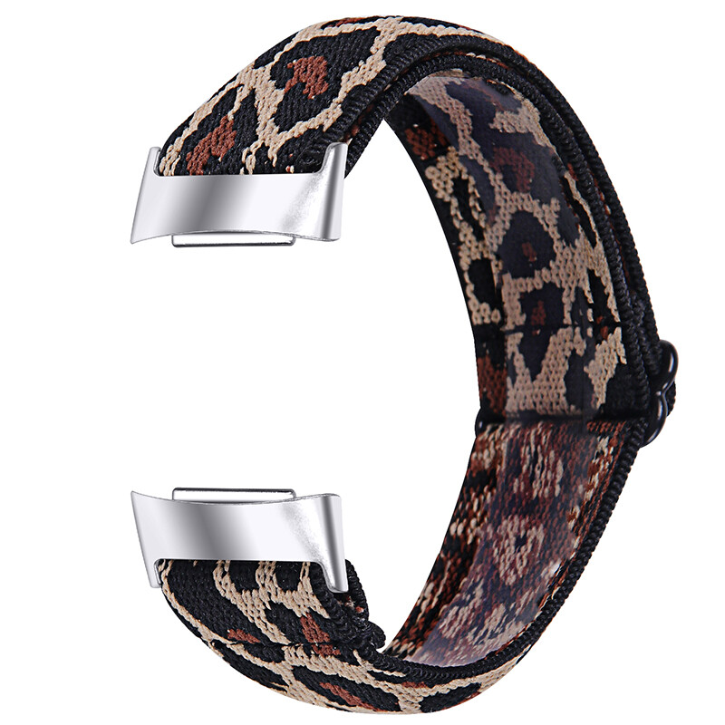 For Fitbit Charge 5 Replacement Band Bohemia Woven Nylon Elastic Strap Band