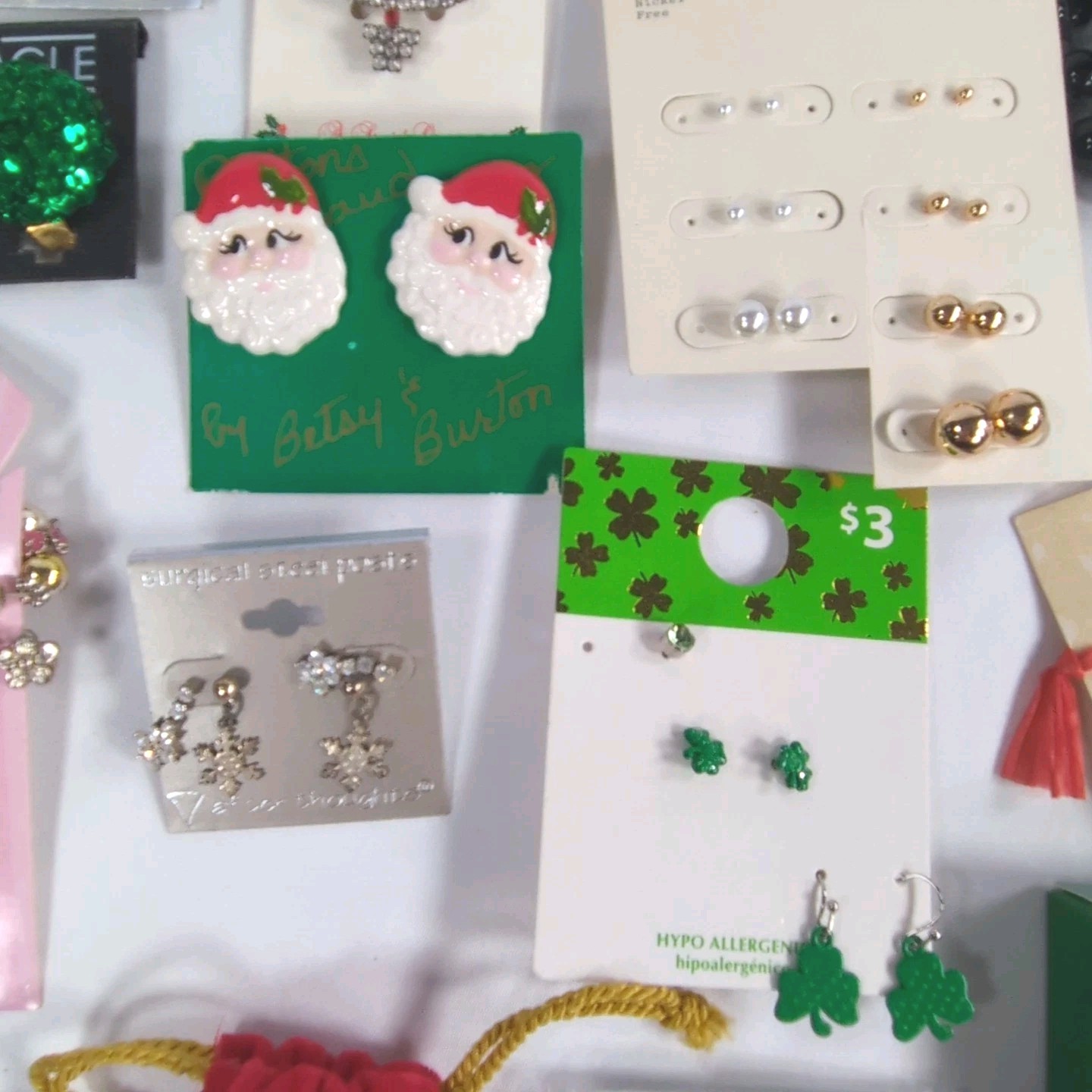 Lot Of 32 Vintage to Modern Christmas And Fun Costume Jewelry Collection