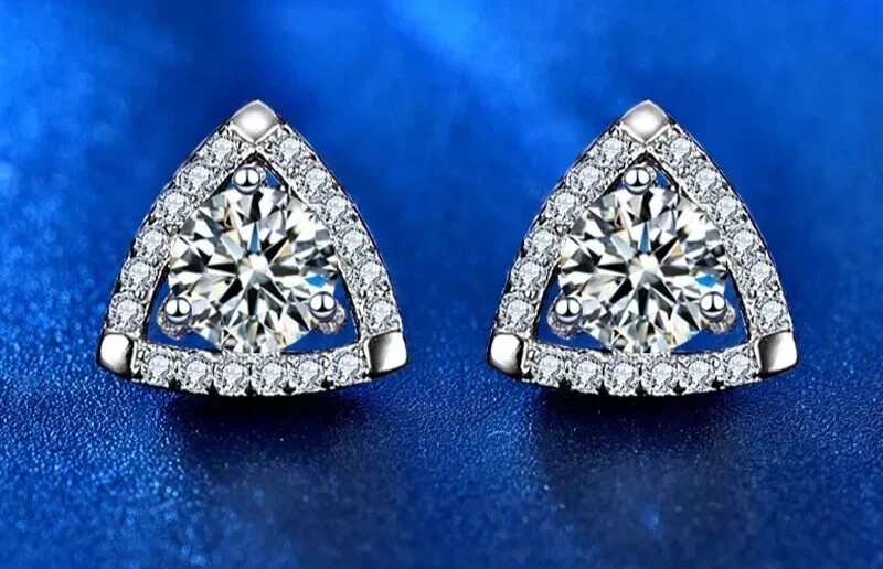 2Ct Round Cut Lab Created Diamond Women’s Wedding Stud in 14k White Gold Plated