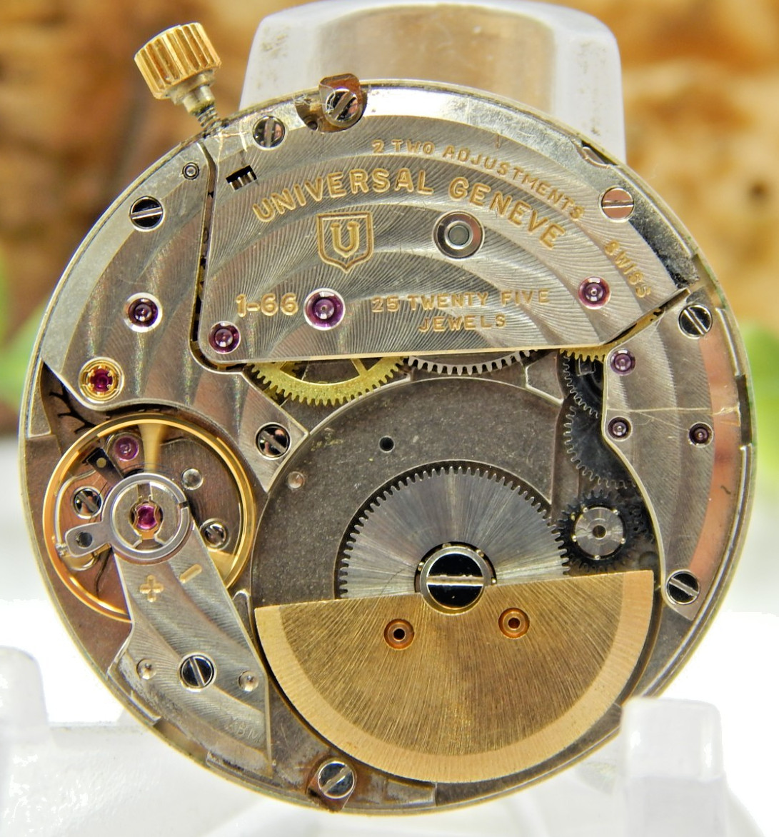 Tiffany & Co automatic 25 jewel micro rotor Universal Geneve 1-66 watch movement