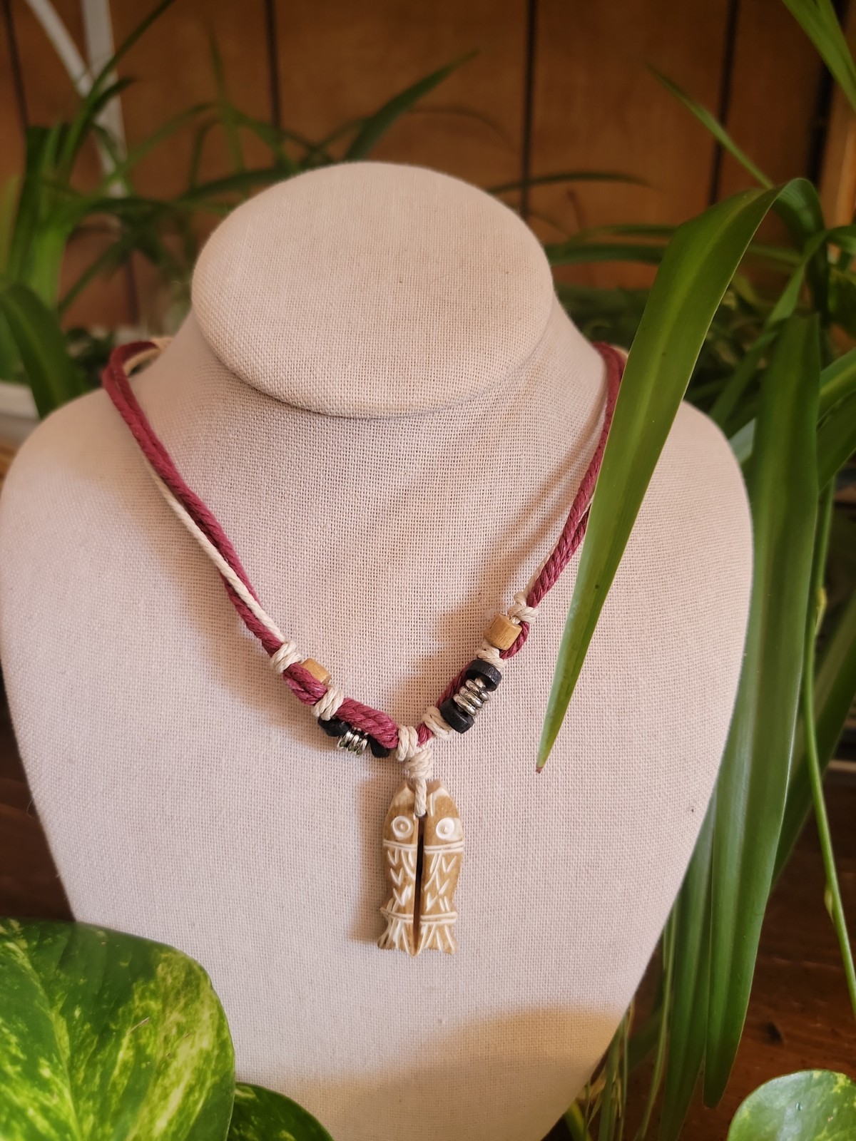Unisex Approx 1-1/ 2″ Pendant Jewelry Traditional Mask 20″ Cord Rope Necklace