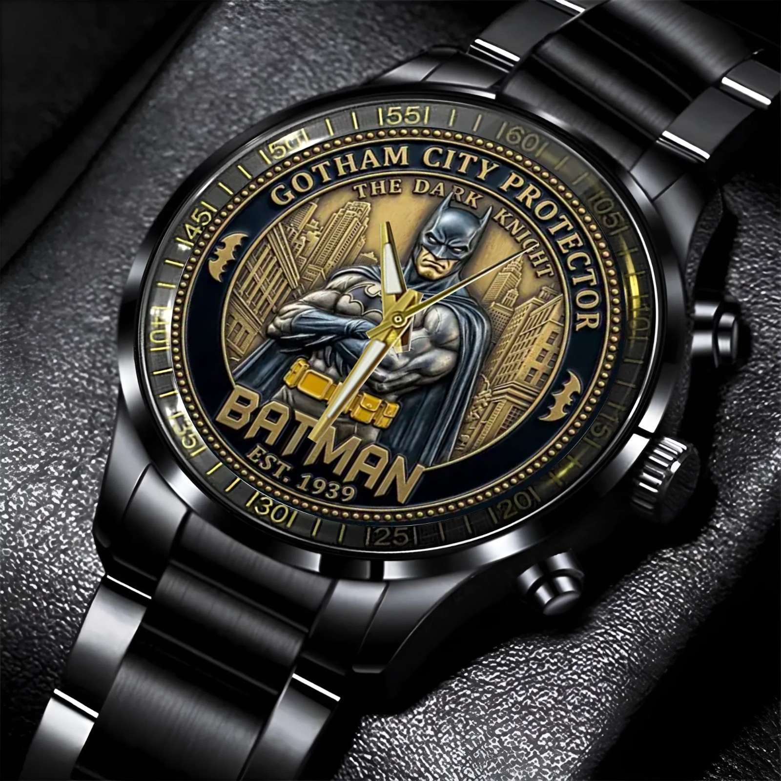 New Batman est 1939 Gift For Fans 3755 Stainless Steel Watch MM371