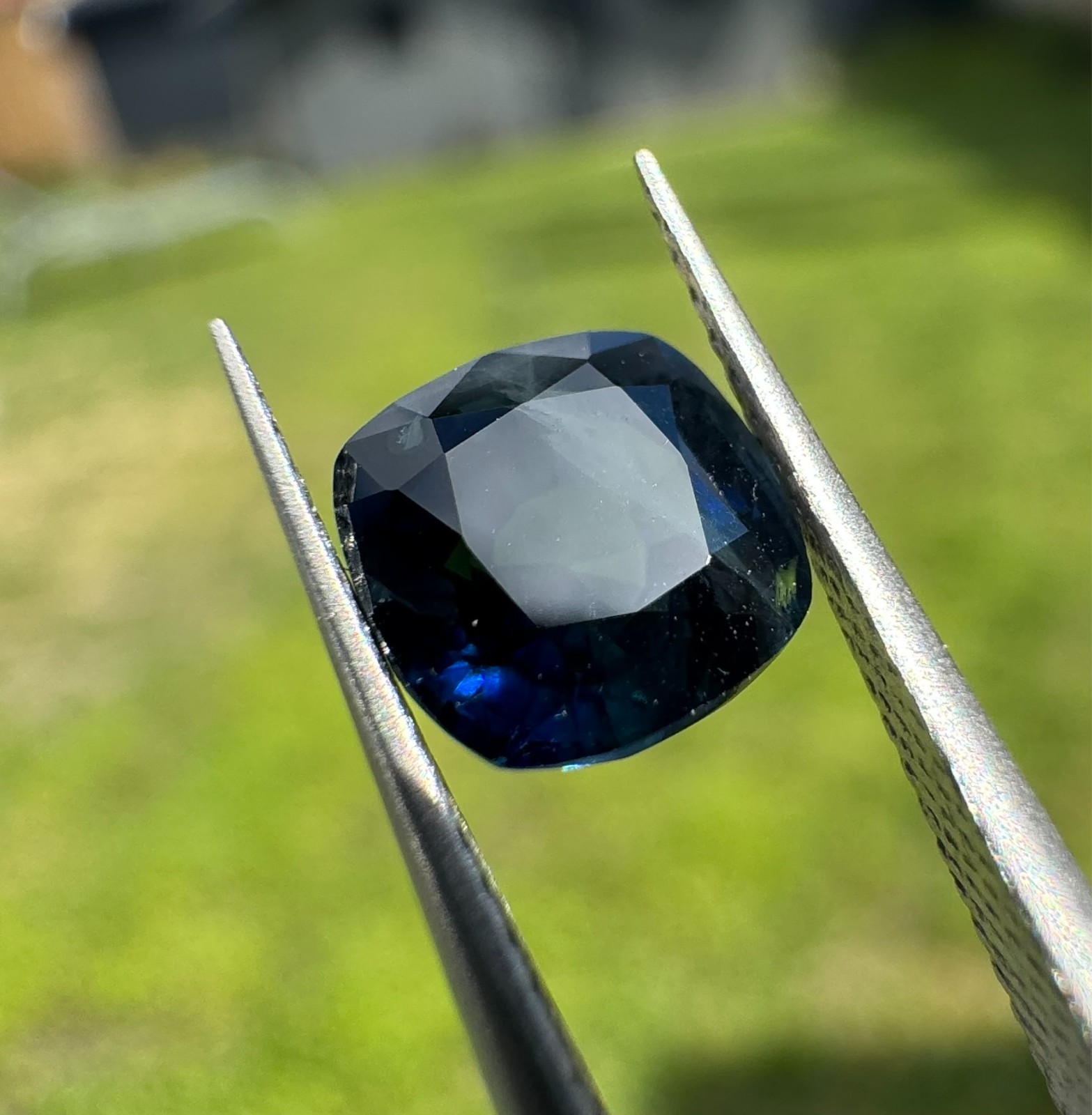 Natural No Heat Blue Sapphire 1.66ct Cushion Cut GRA Certified