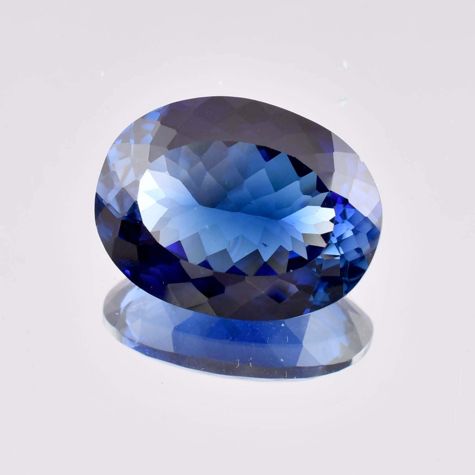 24 x 18 MM Natural Ceylon Ceylon Blue Sapphire Gemstone 39.65 Ct (GIT) Certified