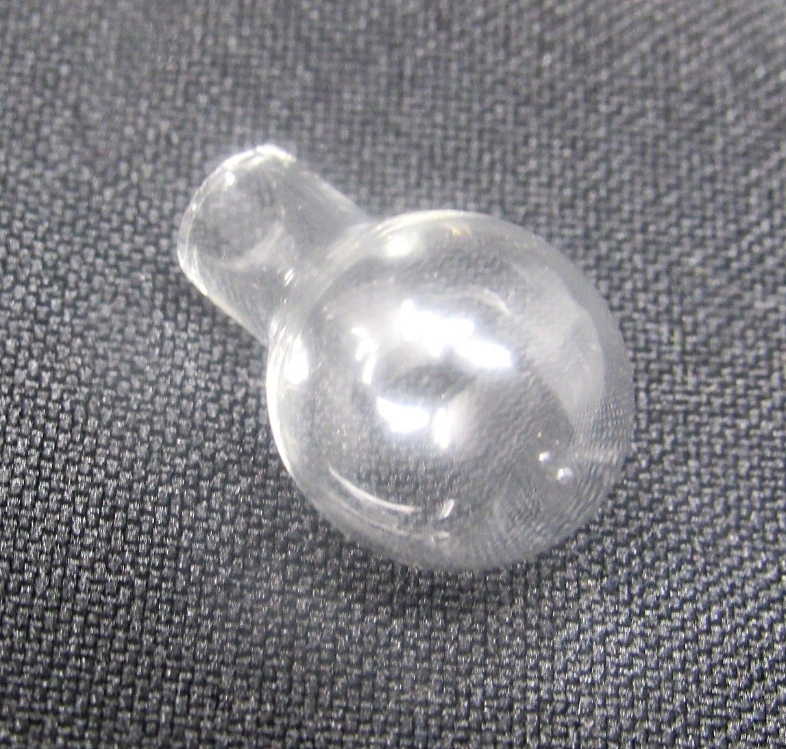 Bulb Ball Flask Clear Glass Vial 1in Bottle Charm Cremation Ashes Pendant Rice