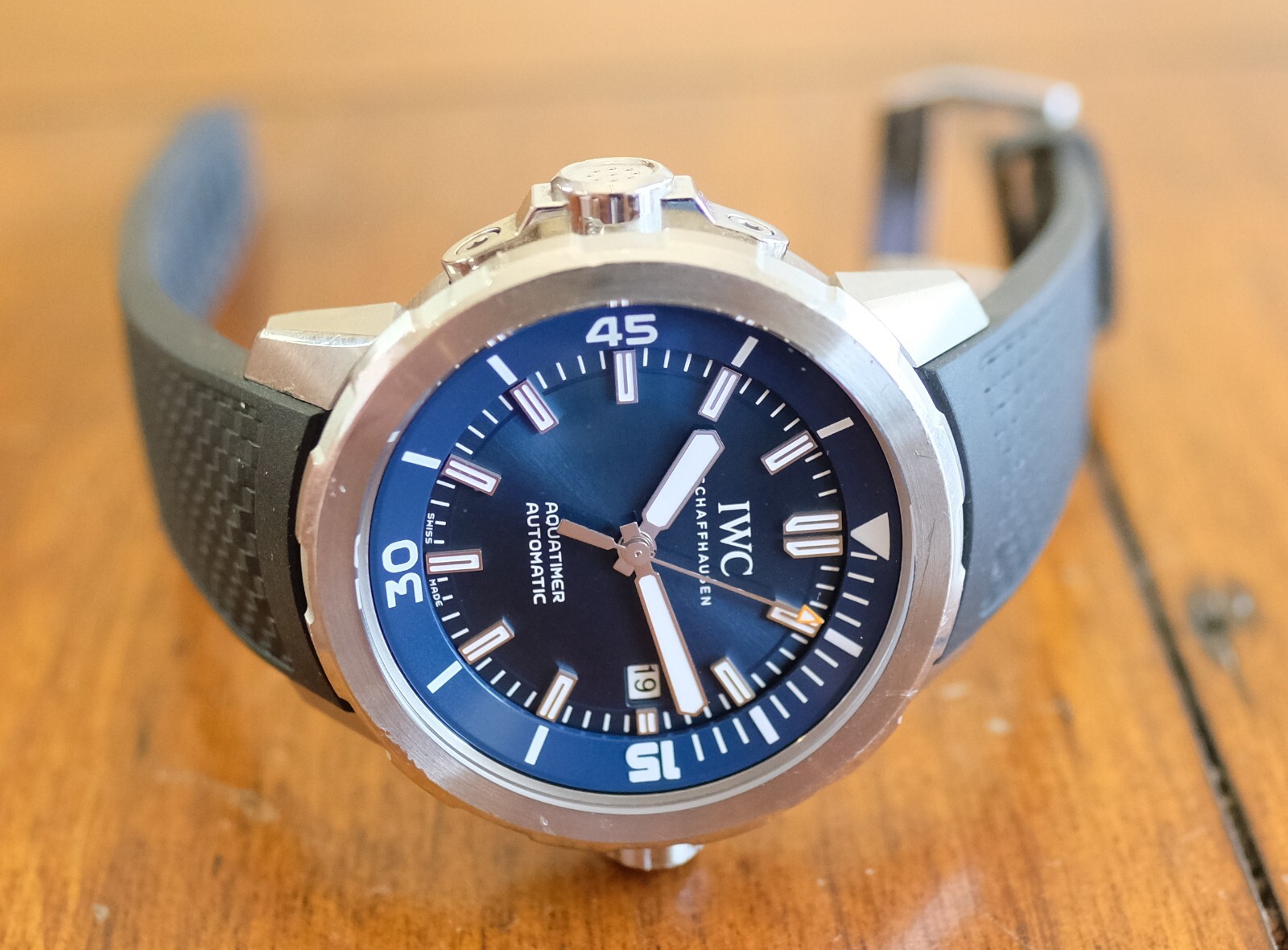 IWC Aquatimer Cousteau Automatic Steel Mens 42mm Watch IW3290-05 – Used
