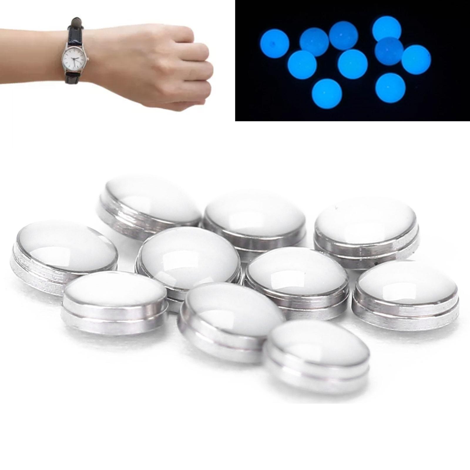 10Pack 2mm Watch Luminous Bezel Night Dots Watch Dial Decorative Accessories