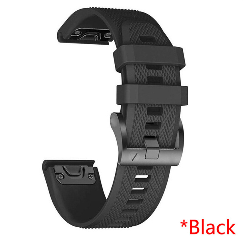 Easy Fit Silicone Strap For Garmin Fenix 7 7X Solar 6 6X Pro 5 5X 3 Watch Band