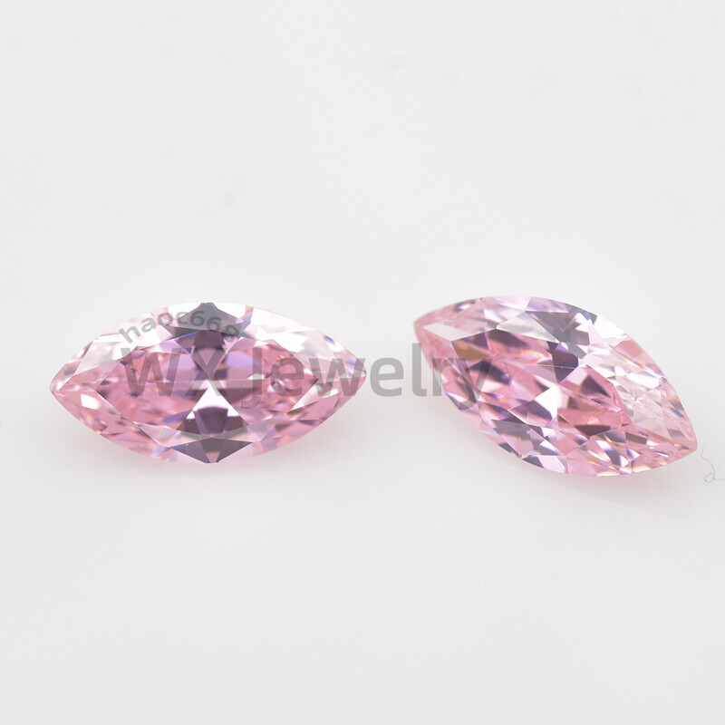 100pcs 1.5×3~10x20mm Pink colore Marquise Loose Cubic Zirconia 5A Wholesale