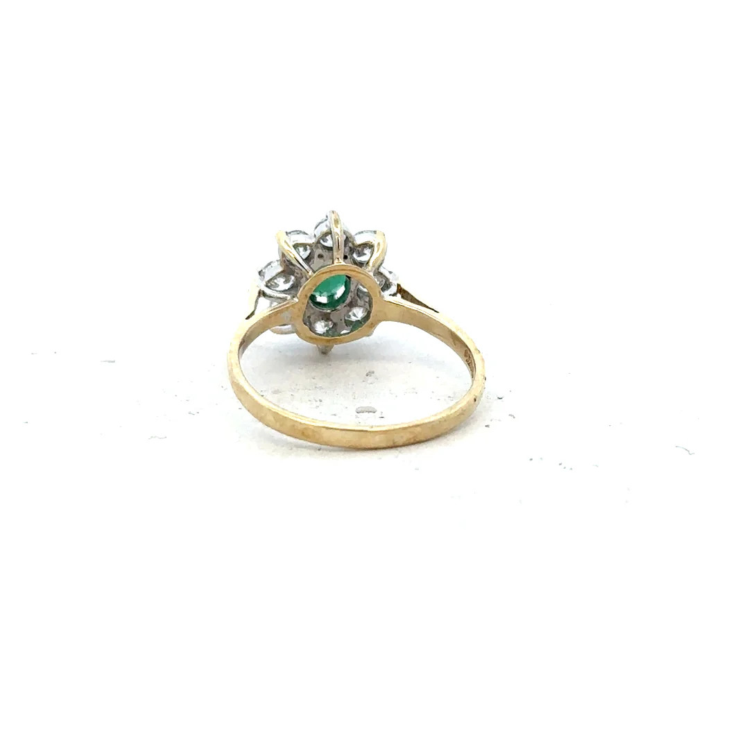9ct yellow gold ring size J (sh25937b)