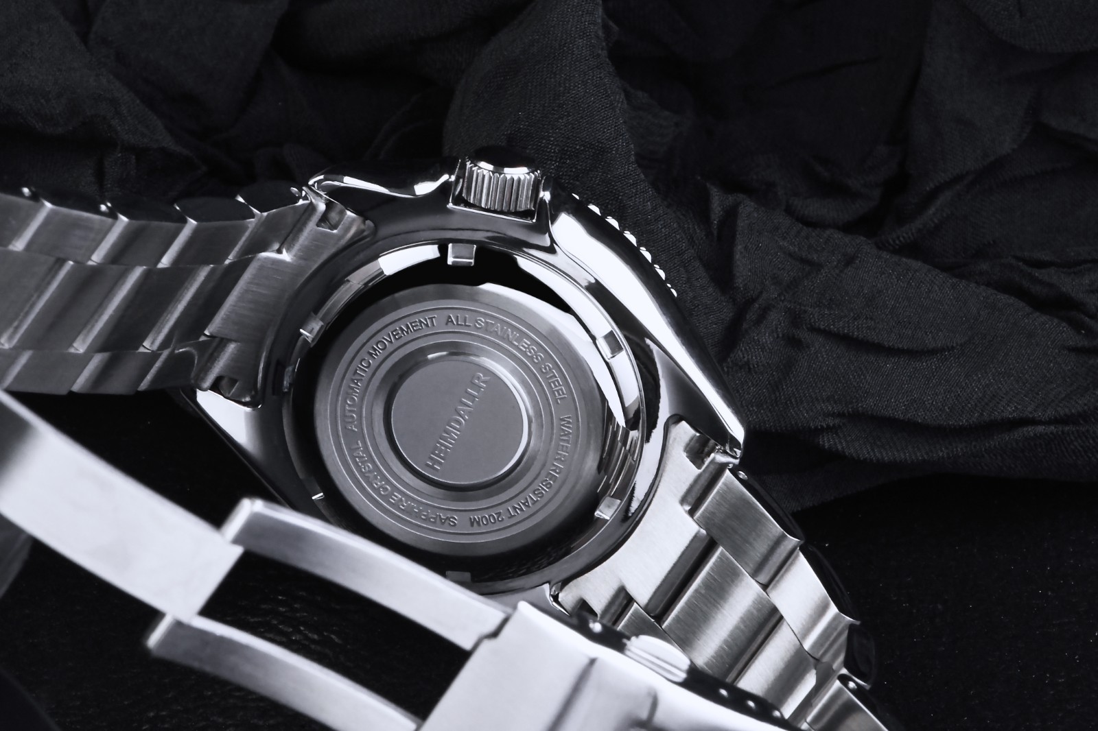 Heimdallr Sharky Racing Bezel NH36 Day Date 200M Automatic Diver Watch C3 41mm