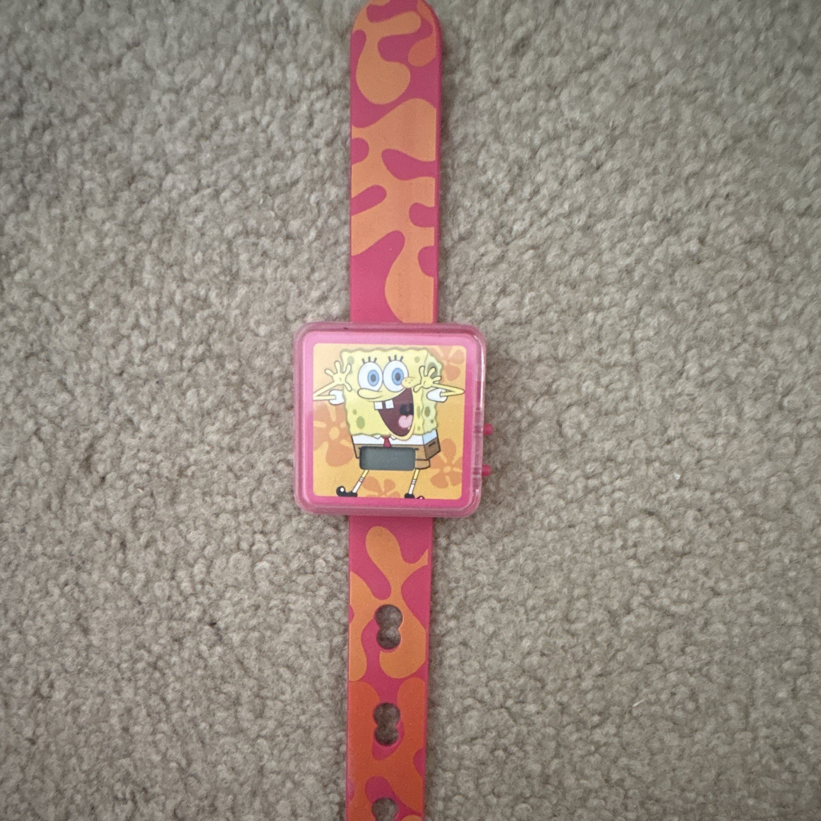 2010 Burger King Nickelodeon SpongeBob & Gary Plastic Watches Lot 2 (Nonworking)
