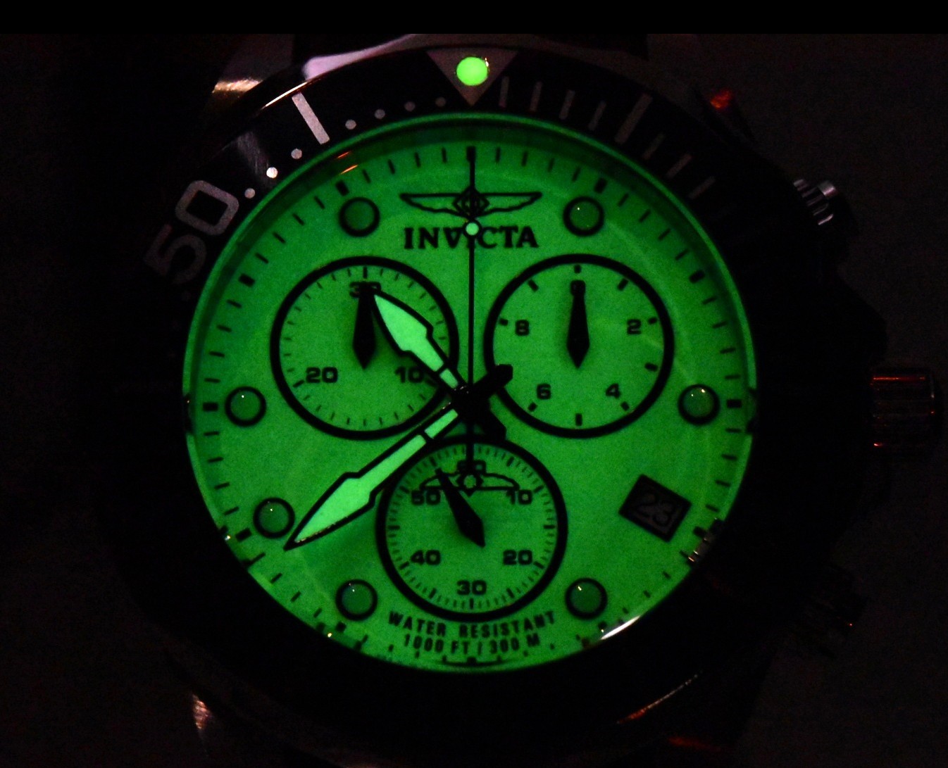 Invicta Pro Diver Super LUME Dial Men’s 47mm Swiss ETA G10 Chrono Watch 11483