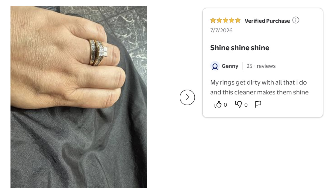 Connoisseurs Fine Jewelry Cleaner For Cleaning Gold, Platinum, Diamonds