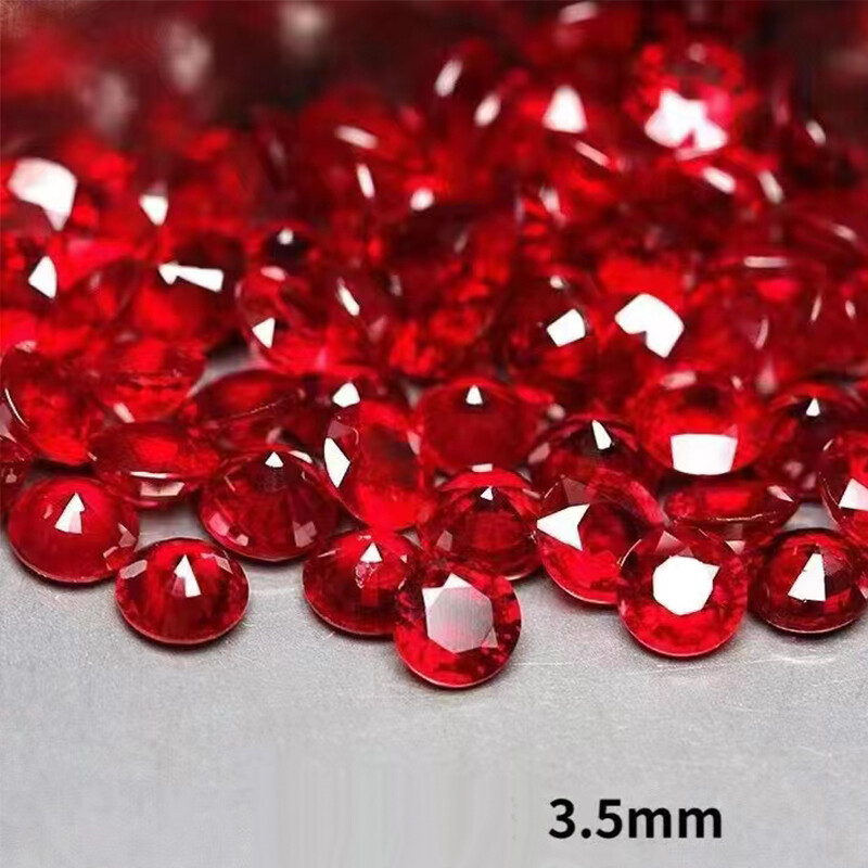 Blood Red Ruby AGL Certified Lab Grown Ruby Loose Gemstone Round Cut 0.3ct~4.3ct