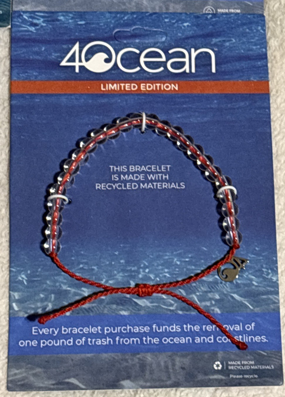 4Ocean Clear Bead Bracelets