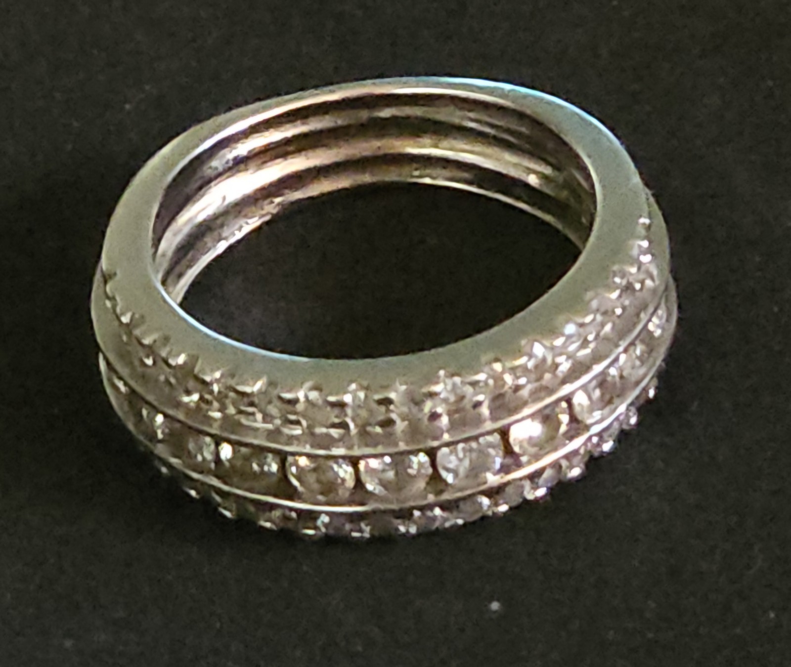 EFFY Designer 14K White Gold Diamond Band Ring CTW Unkown