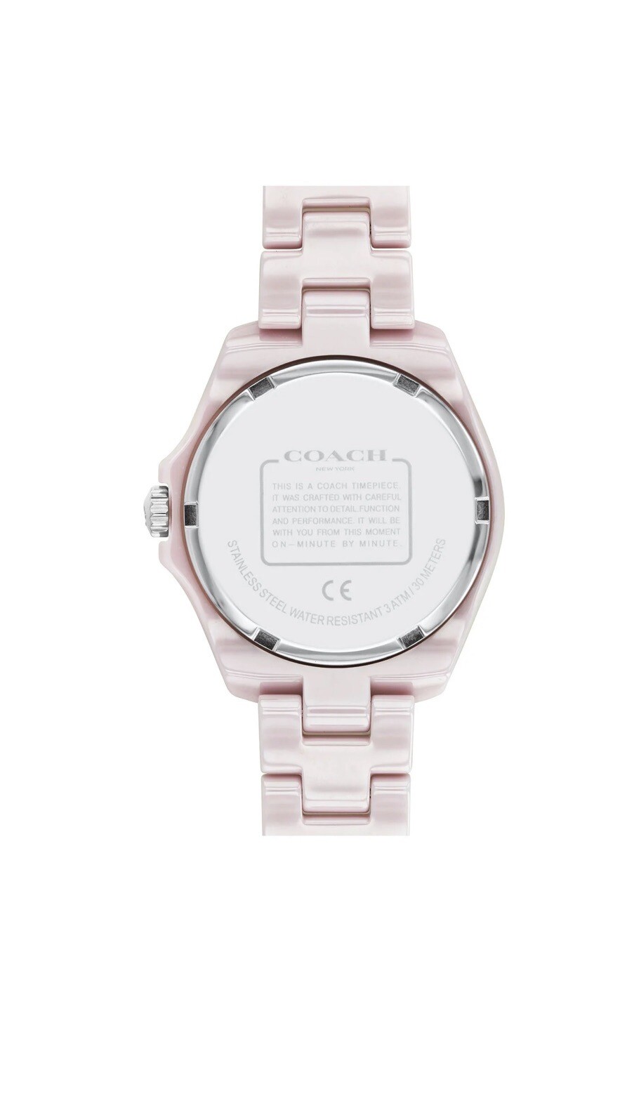 Brand New Coach Preston Women’s Pink Dial 32mm Ceramic Watch 14503806