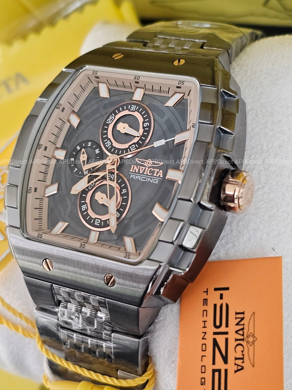Invicta – S1 Rally – Gunmetal / Rose Gold Multifunction Quartz Mens Watch