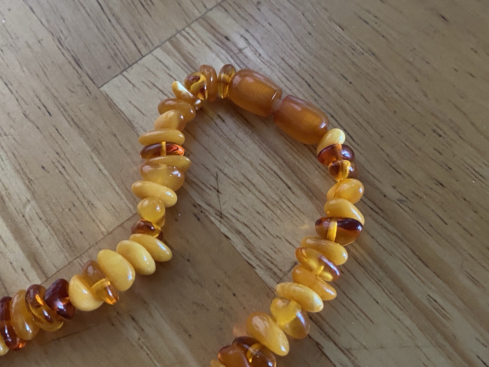 Set of 2 Amber Necklaces 21 and 16. New. No Tags. Great Gift for Any Occasion .
