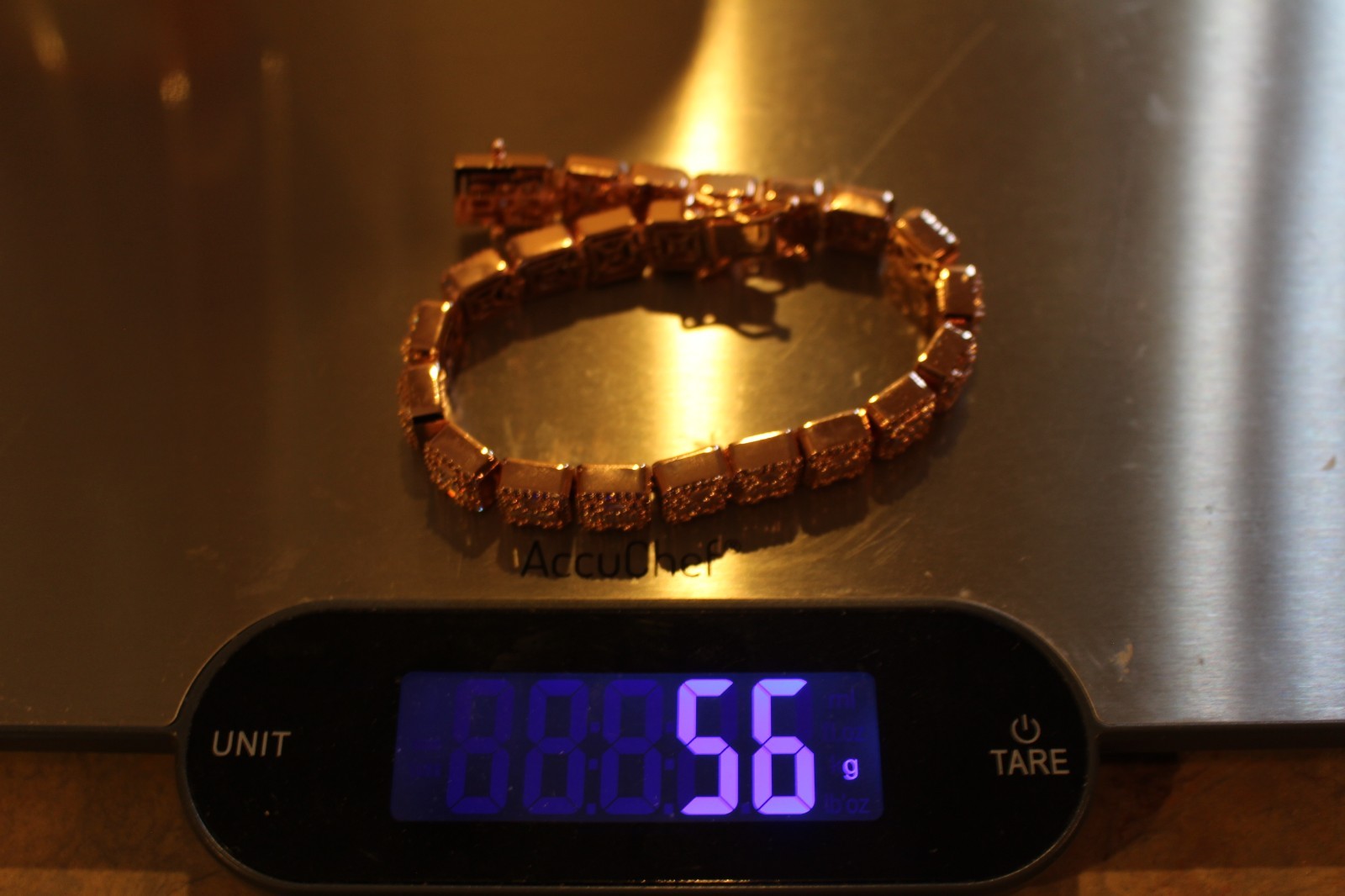 14k STAMPED 10mm BAGUETTE Tennis 18.6ct Lab Sim Diamond BRACELET 56g+ MASSIVE