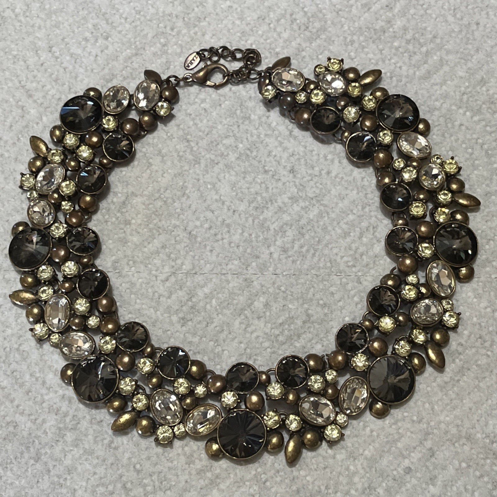 Zara Rhinestone Encrusted Chocker Necklace