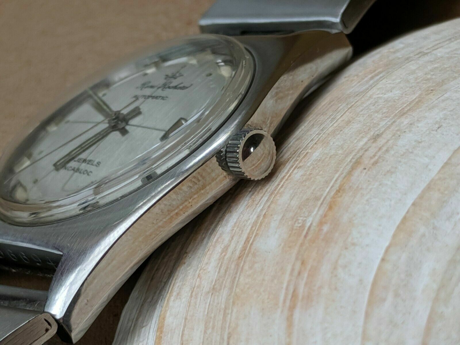 Vintage 1970’s Yema Rene Rochard French Wristmaster w/Warm Patina,All SS Case