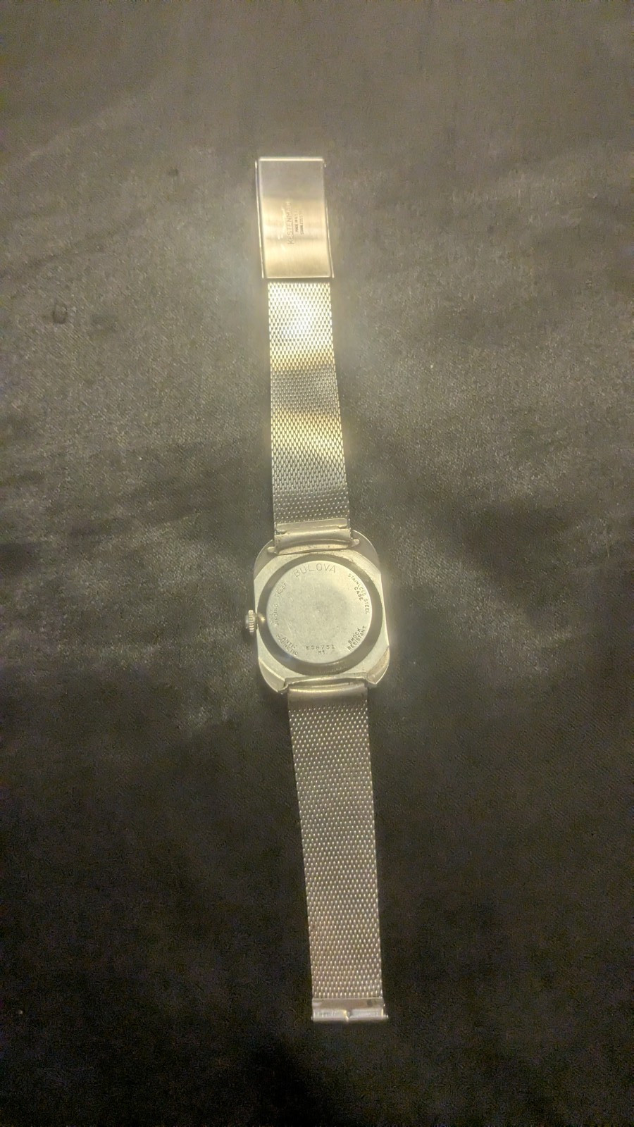 BULOVA M5 30 JEWELS MEN’S STAINLESS STEEL SELF WINDING WRISTWATCH WITH BAND 1965