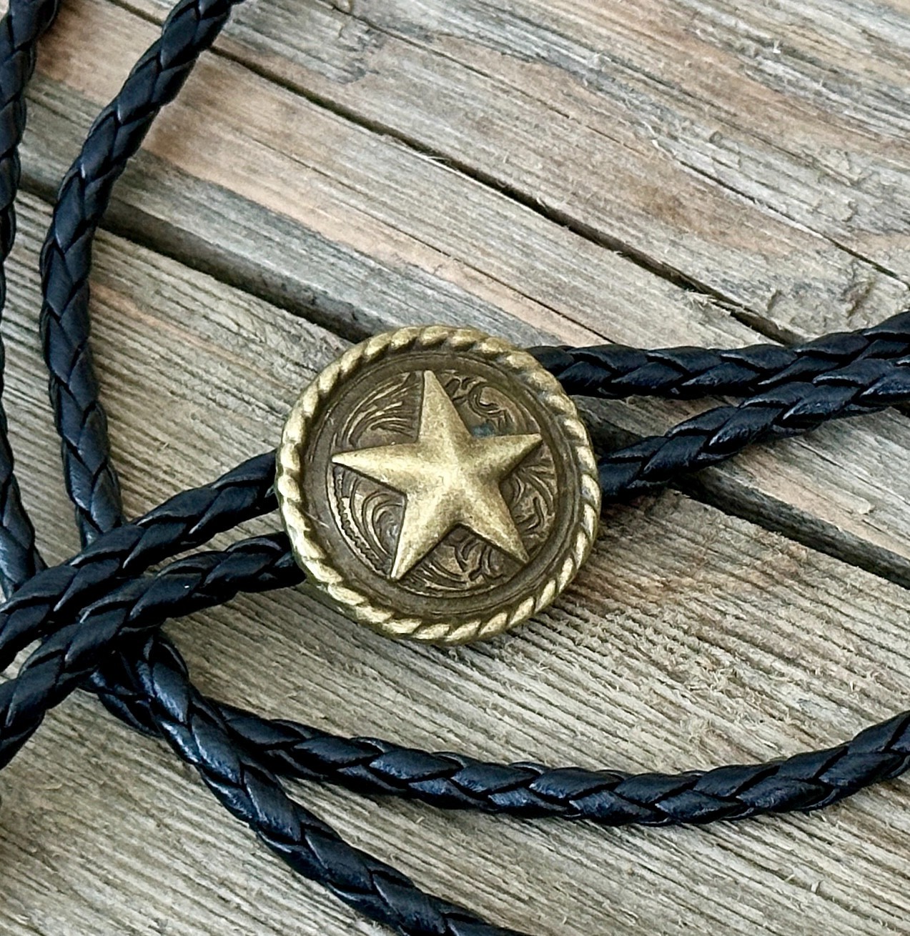 Bolo Tie Mens Wedding Necklace Leather Rope Western Cowboy Style