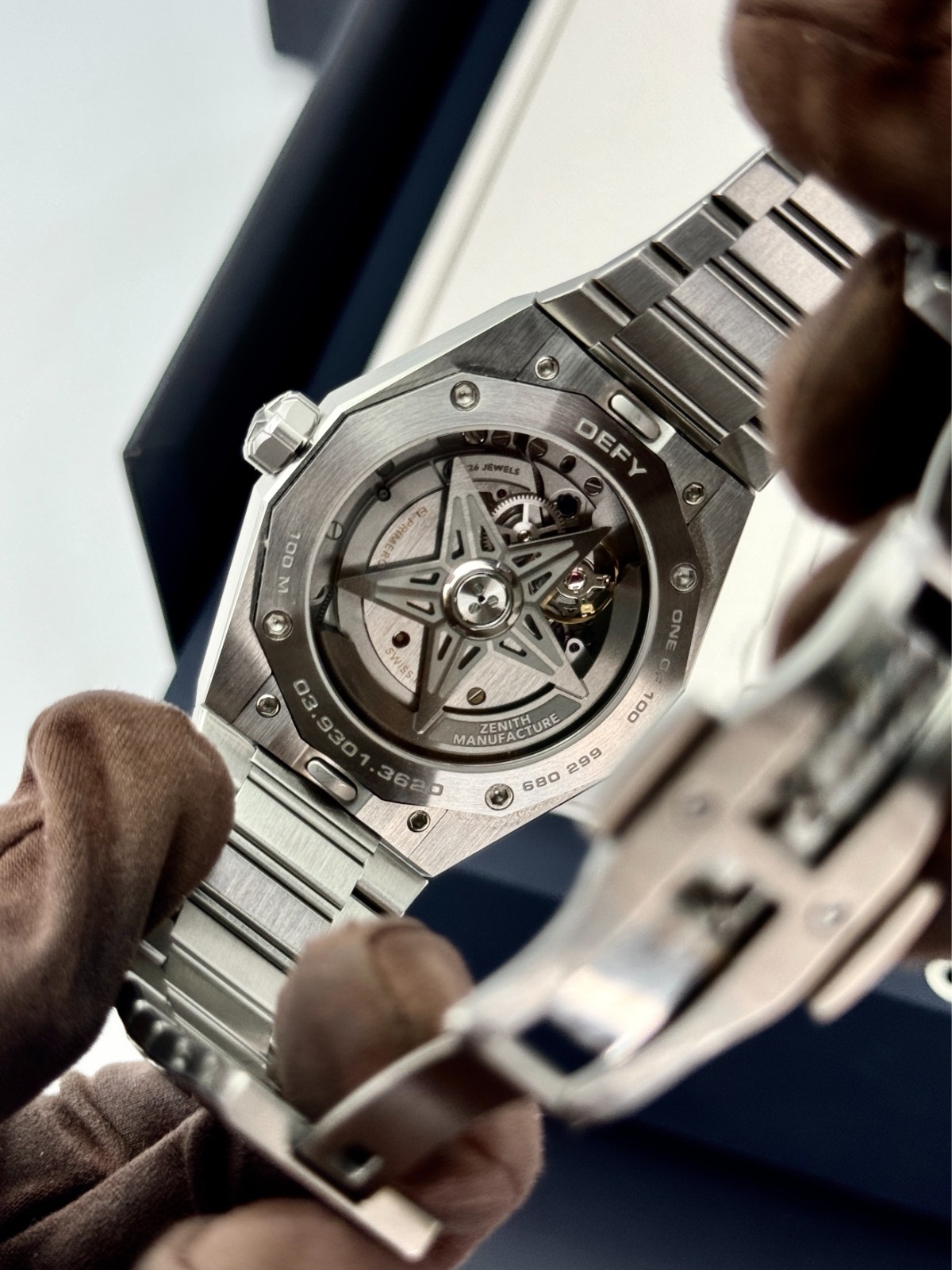 Zenith Defy Skyline 41mm 03.9301.3620/18.I001 Stainless Steel Pink Dial