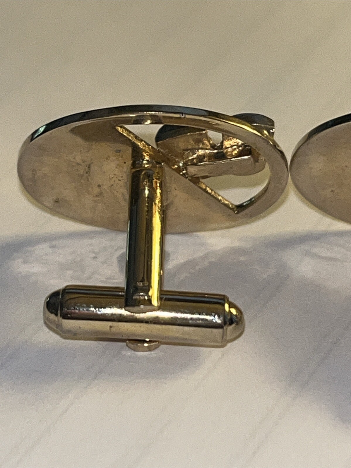 Men’s Vintage Cufflinks, Theater, Drama, Comedy / Tragedy Masks Gold tone