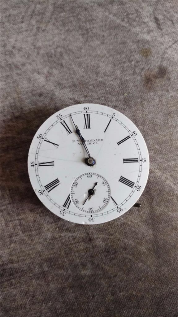 VINTAGE 37.4MM N.Y STANDARD POCKET WATCH MOVEMENT