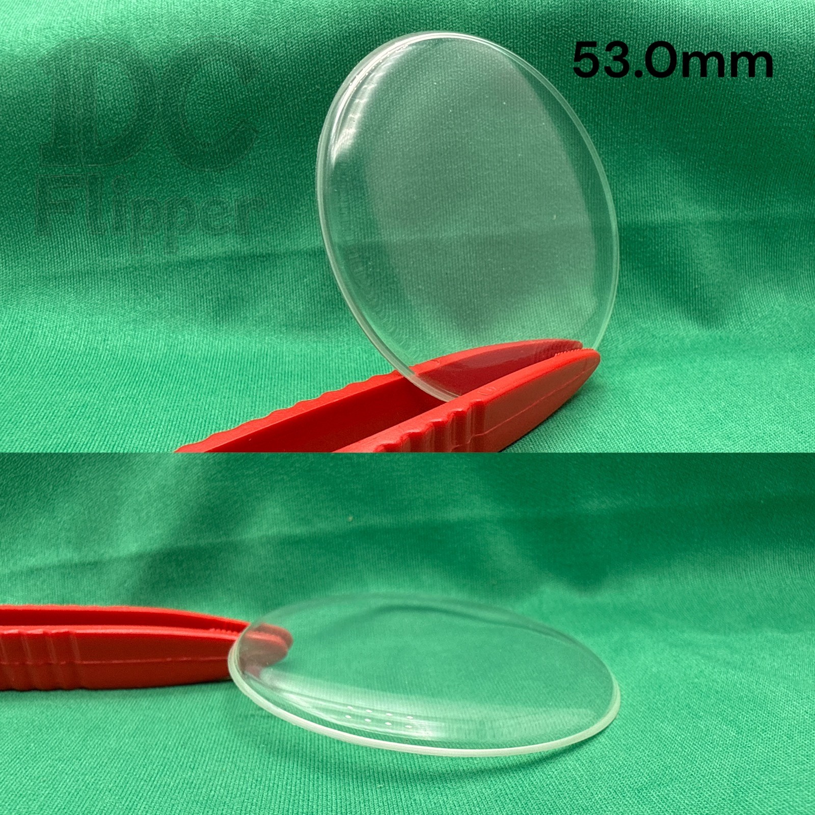 NORMAL DOME Pocket Watch Crystal Acrylic G-S Flexo PK 46.3 to 53.0 mm NOS Read!
