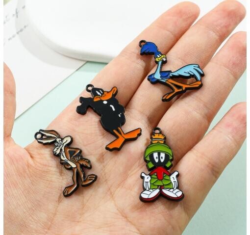 Lot 40PCS Anime cartoon mix cute Charms Metal Pendants DIY Jewelry