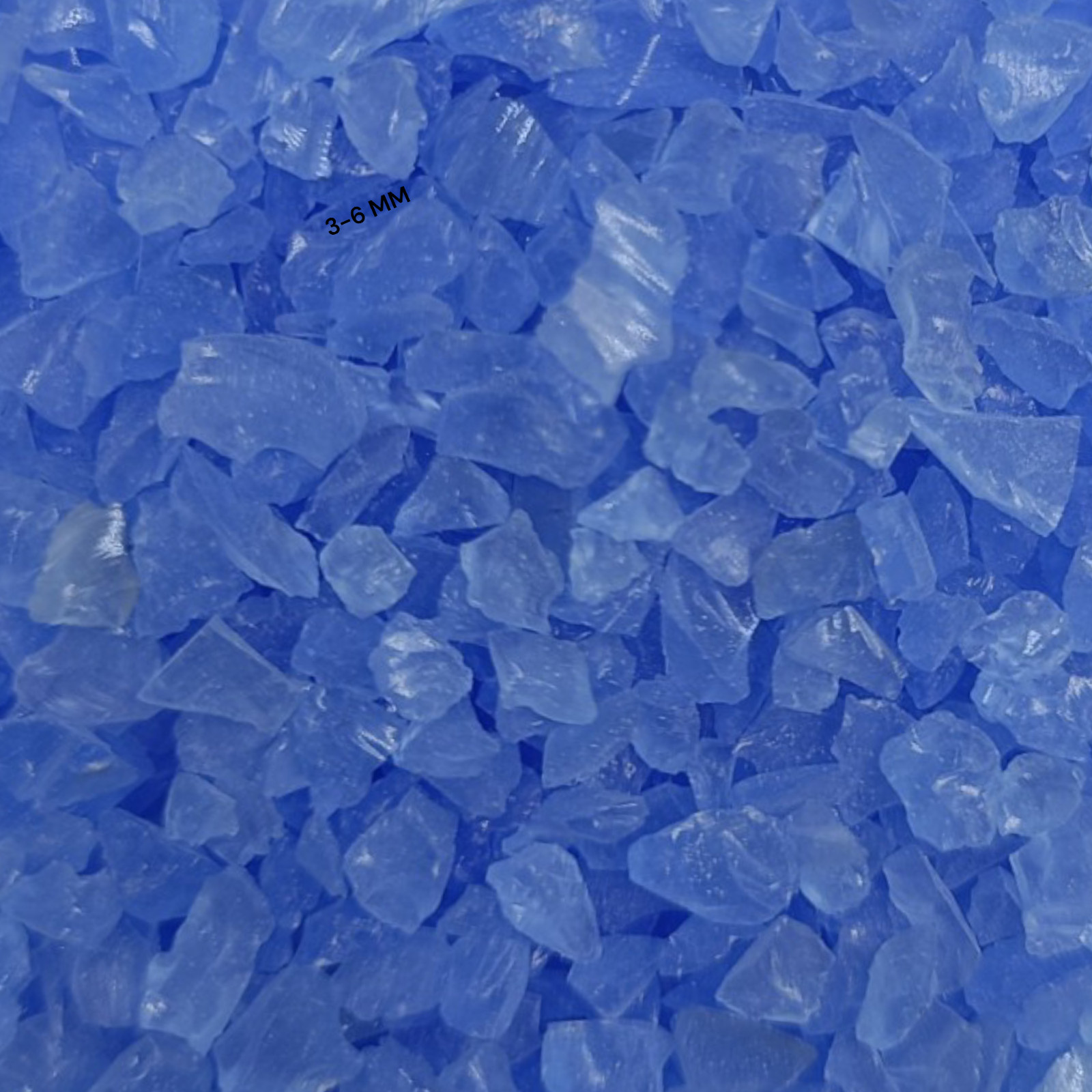 Crushed Opaque Blue Hydro Quartz Crushed Gemstone Coarse All Size For Inlays