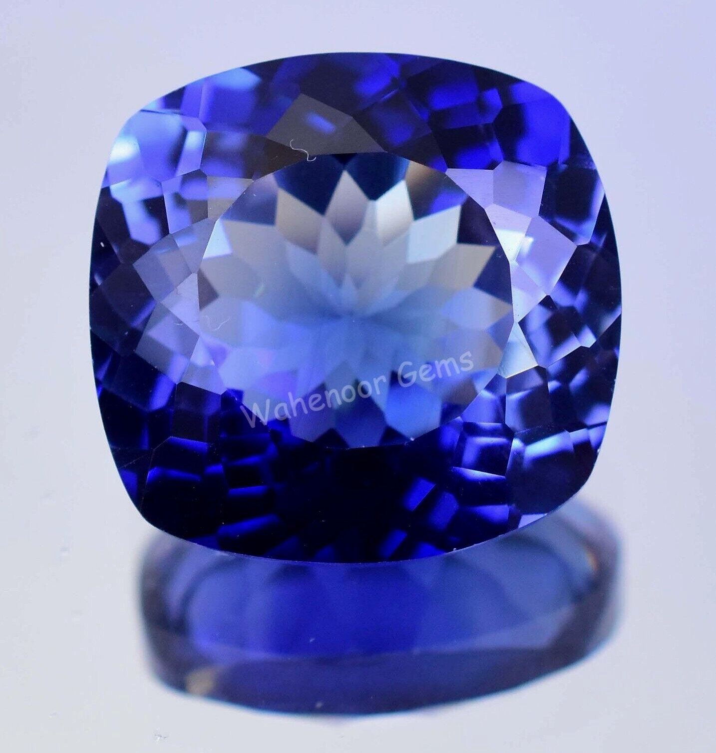 27.60 Ct Natural Royal Blue Sapphire Cushion FL Certified Stunning Gemstone