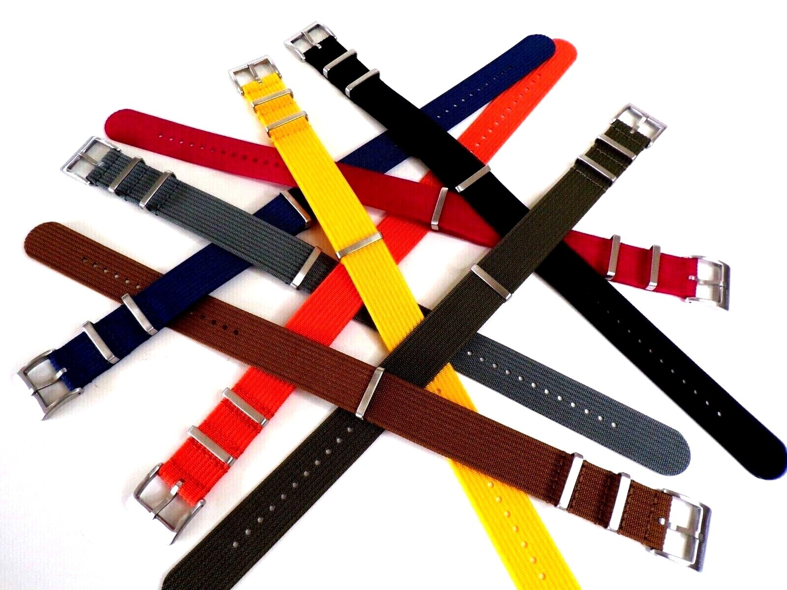 NATO G10 ® NEW RIBBED WR Nylon military RAF watch band Pilot strap IW SUISSE usa