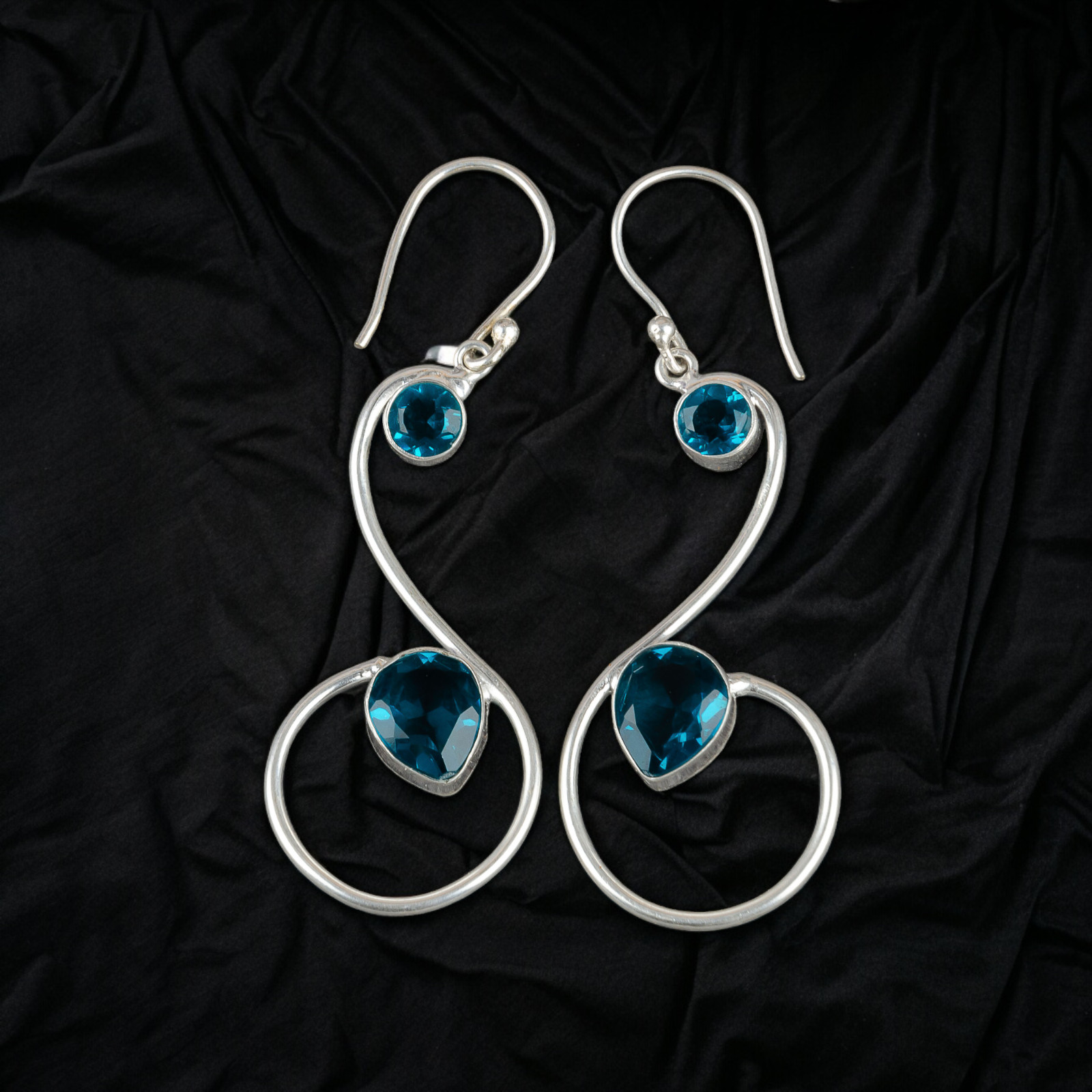 Apatite Gemstone 925 Sterling Silver Earring Handmade jewelry Earring Gift