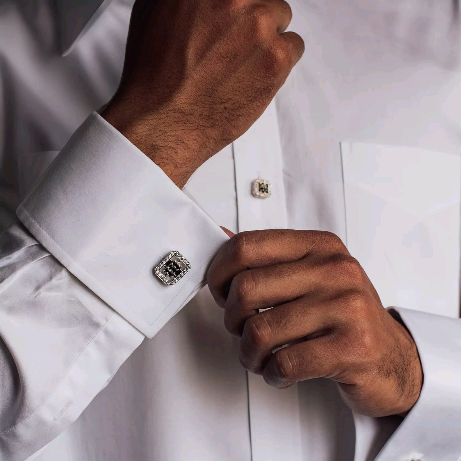 925 sterling silver men cufflinks with Tuxedo Buttons Unique Cufflinks