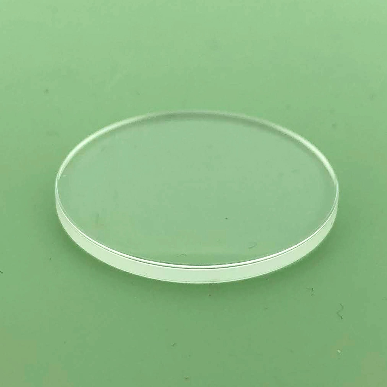 Mineral Watch Glass Round crystal 1.5mm Thick Flat top and bottom 16mm to 40m
